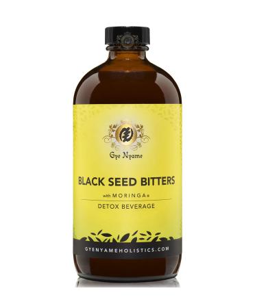 Black Seed Bitters with Moringa 3 x 16 oz Bottles~Gye Nyame~Detox and Save