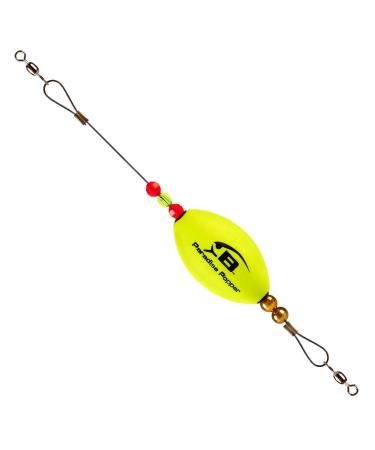 Bomber Lures Paradise Popper X-Treme Popping Cork Float for Carolina Rig Yellow Oval