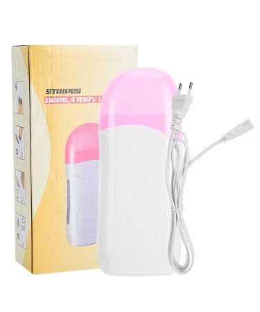 Hair Removal Wax Heating Set - 40W Fast Melting Transparent Window Lightweight ABS Ideal for Legs Arms & Bikinis - Comfortable Application EU 220V Pink & White - Buy Online on GoSupps.com