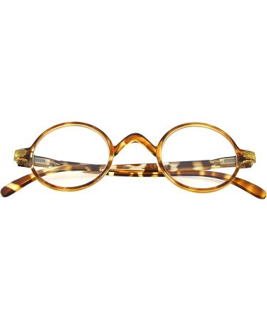 Eyekepper Round Reading Glasses | Vintage Oval Readers (Black) +2.25 Brown Tortoise - Buy Online on GoSupps.com
