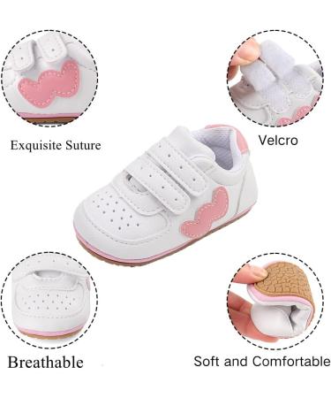 Cheerful Mario Baby First Walking Shoes | Soft PU Leather Prewalkers | Anti-Slip Sole | 12-18 Months | Pink - Buy Online on GoSupps.com