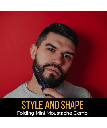 Moustache Wax & Folding Comb Kit - Best Price for Superior Moustache Care - Buy Online on GoSupps.com