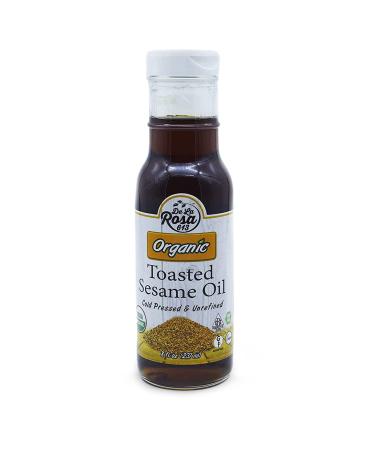 De La Rosa Toasted Sesame Oil, Cold Pressed Organic Toasted Sesame Seeds Oil, Vegan, Non GMO & Gluten Free, Pure Sesame Oil for Cooking, Salad Dressing & Marinades, 8oz (Pack of 1) Toasted Sesame Oil 8 Fl Oz (Pack of 1)