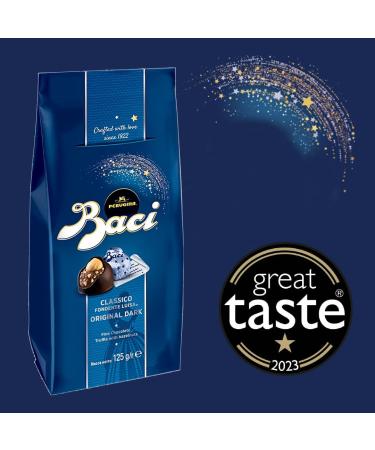 BACI PERUGINA ORIGINAL DARK CLASSICO FONDENTE LUISA 125 G - Buy Online on GoSupps.com