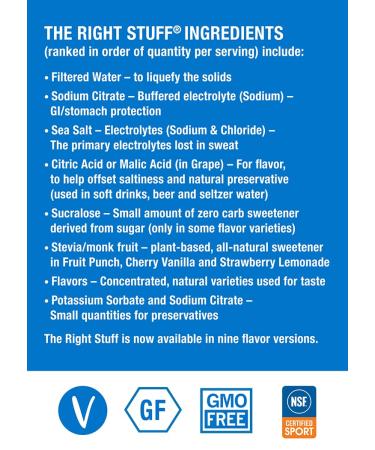 The Right Stuff Electrolyte Drink Concentrate - Strawberry Kiwi | 3 Pouch Box - Hydration for Fitness and Travel - Buy Online on GoSupps.com