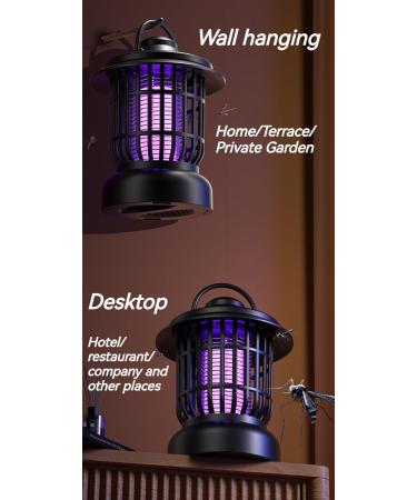 2024 New Bug Zapper Indoor and Outdoor USB Fast Charging Mosquito Killing lamp LED Night Light Used for Flies Mosquitoes Moths Home Backyard Terrace and Camping - Buy Online on GoSupps.com