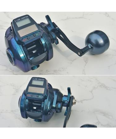 7.2:1 Digital Fishing Reel with Large Backlight & Bite Indicator - Left Hand Compact Design for International Shipping - Buy Online on GoSupps.com