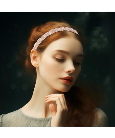 Vukehon 6 Pieces Beaded Headband For Women Fashion Thin Cute Crystal Hairbands Short Hair Accessories For Girls(Elegant) - Buy Online on GoSupps.com