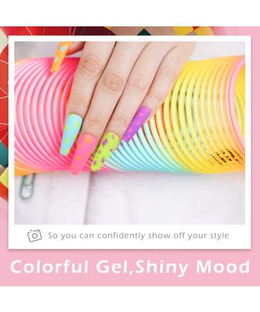 TOBEGLAM Neon Gel Nail Polish Set - 6PCS Vivacious Bright Colors for DIY Nail Art | Soak Off UV LED Polish Kit - Perfect Mother's Day Gift for Women - Buy Online on GoSupps.com