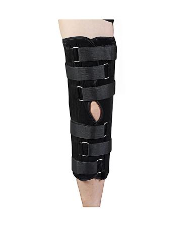 TANDCF Knee Immobilizer Secure Comfort Knee Brace & Stabilizer for Recovery Knee Fractures Instability  ACL MCL Meniscus Tear Arthritis Displacement & Post Surgery Recovery Height 17.32 Universal Small/Medium