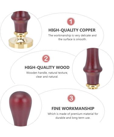 Beavorty Espresso Hand Tamper 1pc Dispensing Plate Tools for Wood Eye Makeup Pressing Seal Stamp Wooden 9x2.4cm Brown - Buy Online on GoSupps.com