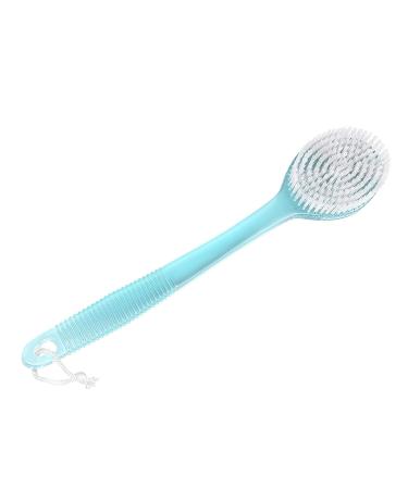 Long-Handle Blue Bath/Shower Body Brush & Back Scrubber with Soft Bristles - Buy Online on GoSupps.com