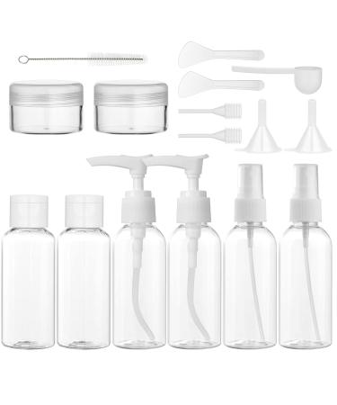Flintronic 80ml Empty Travel Bottles Set - Ideal for Cosmetics Shampoo & Lotion - Perfect for Air Travel & Business Trips - Buy Online on GoSupps.com