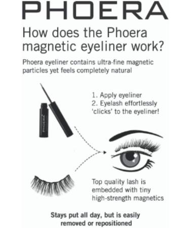 Magnetic Eyelashes Premium Quality False Eyelashes Kit by PHOERA No Eyelash glue required Fake Lashes + Magnetic Eyeliner + Eyelash Applicator Tool (Classic Lash Kit) - Buy Online on GoSupps.com