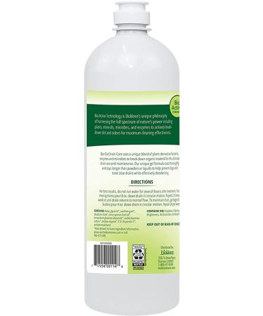 Biokleen Bac-Out Enzymatic Drain Cleaner 32oz (2 Pack) - Prevents Clogs, Eco-Friendly with Live Enzyme-Producing Cultures and Plant Extracts - Buy Online on GoSupps.com