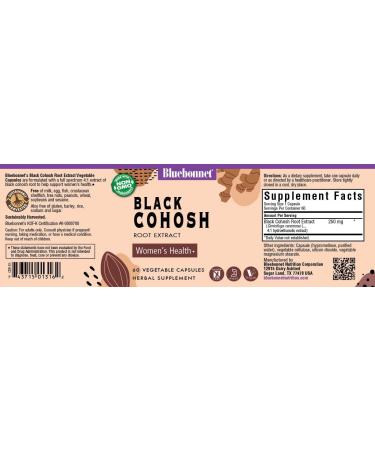 BlueBonnet Black Cohosh Root Extract Supplement - 60 Count - Buy Online on GoSupps.com