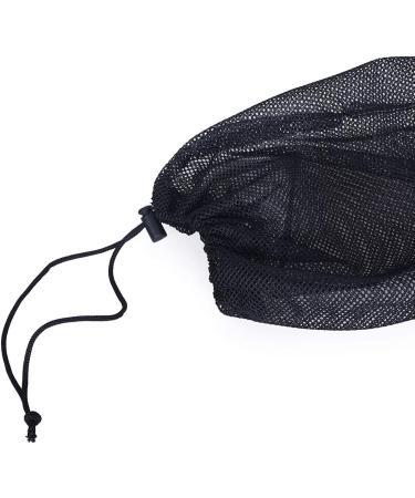 Ibasingo Black Mesh Bag | Durable Nylon Travel Sac for Cosmetics Shower Gel Tennis & Golf | 5-Piece Set (10x15 cm) - Ideal for Outdoor Storage - Buy Online on GoSupps.com
