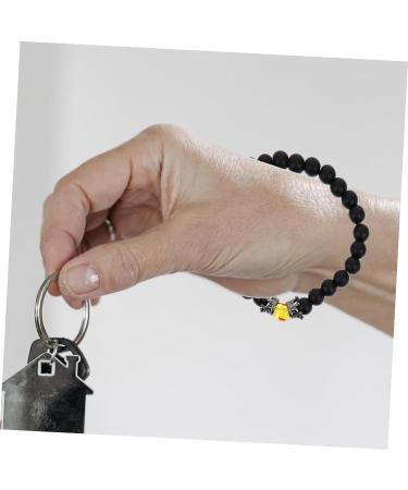 SOIMISS Crystal Stone Yoga Decor 4pcs Beaded Wrist Chain for Couples | Chakra Copper Beads Bracelet | Motion Sickness Relief - Buy Online on GoSupps.com