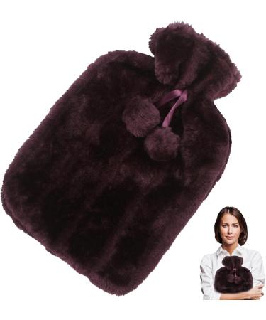 Buy Rubber Heating Pillow | 2L Outlet-Proof Hot Water Bottles | Cozy Heating Cushions with Faux Fur Cover - Safe & Durable for All Ages - Buy Online on GoSupps.com