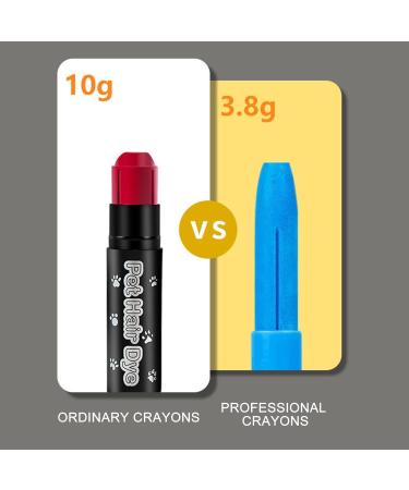 Dye De Cheveux Pour Chiens - Peinture De Couleur De Cheveux Crayon | Couleurs Pour Les Coiffures Pour Chiens Stylos | Peinture De Couleur De Cheveux Temporaire Adapt e Au Toilettage Pour Animaux De Co - Buy Online on GoSupps.com