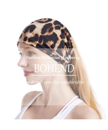 Boho Headband Set - Wide Yoga Stretch Bandeau for Women and Girls (8pcs) - Buy Online on GoSupps.com