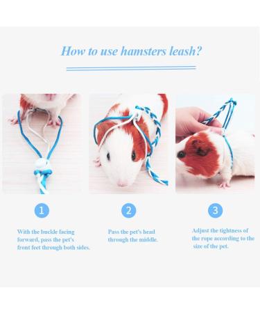 AsoCea 4-Piece Hamster Dishes & Adjustable Nylon Running Line for Guinea Pigs Chinchillas Ferrets Rats Mice & Squirrels - Ideal Pet Accessories - Buy Online on GoSupps.com