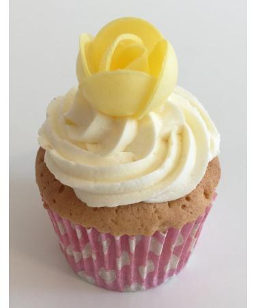 60 Gorgeous Edible 3D Wafer Roses: 12 Pink 12 Red 12 White 12 Yellow & 12 Blue - Buy Online on GoSupps.com