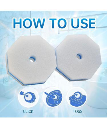 wiianoxd 100PCS Counts Strong Cleaning Material Rich Foam Disposable Toilet Bowl Refills Pads for RV Home Easy to Use - Buy Online on GoSupps.com