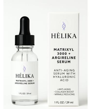 H LIKA Matrixyl 3000 + Argireline Serum Wrinkle-Fighting Peptide Face Serum with Hyaluronic Acid Smooths Fine Lines Firms Skin Boosts Collagen Fragrance-Free Made in USA 1 fl oz