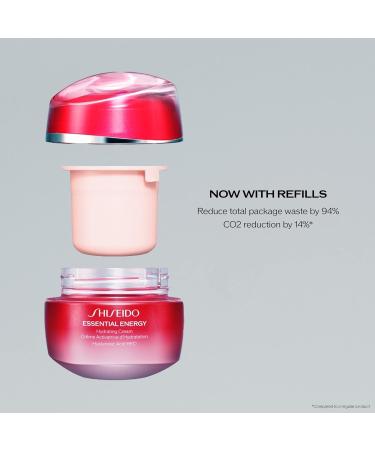 Shiseido Essential Energy Hydrating Cream Refill - 50mL - Hyaluronic Acid Formula for 24-Hour Hydration - Vegan & suitable for All Skin Types - Buy Online on GoSupps.com