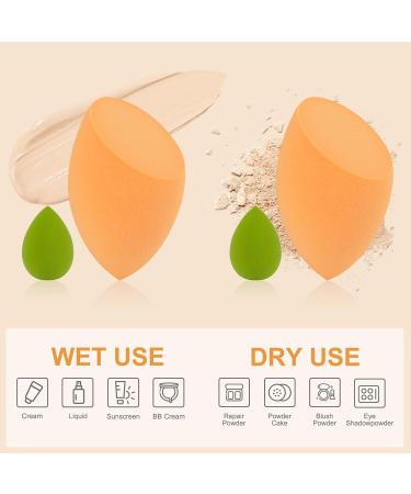 Mini LARGE Make Up Beauty Sponges Blender-Product contains: 12pac Mini and 2pac Small Make Up Beauty Sponges - Buy Online on GoSupps.com