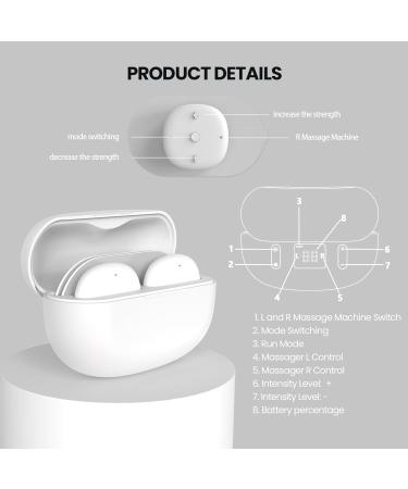 Luvan Wireless Rechargeable TENS and EMS Machine for Pain Relief Portable Digital Dual Channel TENS Unit Muscle Stimulator with 6 Modes and Charging Case for Back Shoulder Waist and Sciatica - Buy Online on GoSupps.com