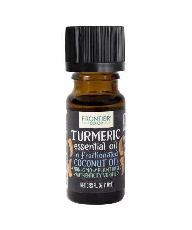 Frontier Co-op Turmeric CO2 Extract in Fractionated Coconut Oil Warming and Spicy | GC Tested for Purity | 9.75ml (0.33 fl. oz.) Turmeric CO2 Extract in Coconut Oil