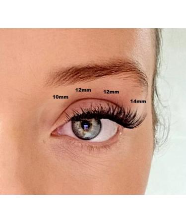 72 Cluster Lashes Natural Soft Ribbon Eyelashes Extension Fluffy Wispy False Lashes DIY Lightweight Reusable 12MM 3D (MIX Length 8-16 D Curl) - Buy Online on GoSupps.com