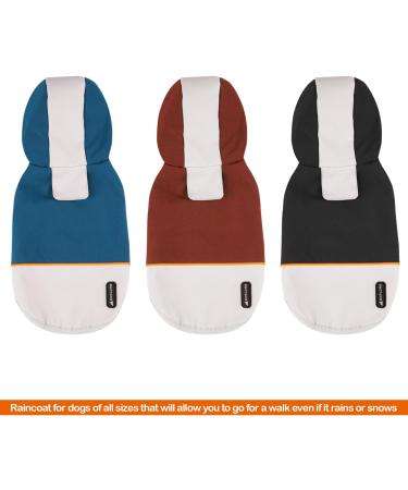 BPS Buena Pet Shop Waterproof Rain Jacket for Dogs - Hooded Durable 100% Polyester - Perfect for Small Medium & Large Breeds (XL Red) - Buy Online on GoSupps.com