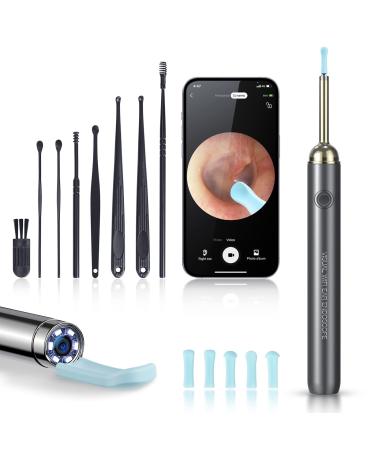 DEETOK Ear Cleaner with Camera  Ear Wax Removal  Ear Wax Removal Tool with Light 1080P HD Wireless Ear Otoscope Ear Wax Remover  Earwax Removal Kit for iPhone/ipad/Android Phones