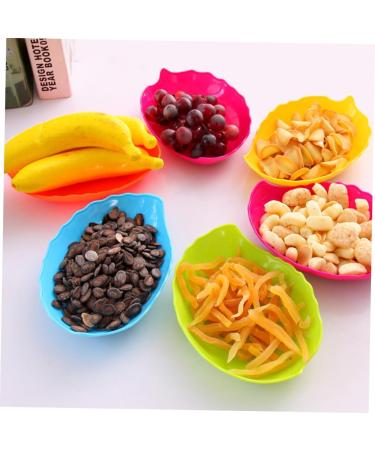 ABOOFAN 10pcs Fruit Plate Candy Snack Dish Kitchen Accessories Candy Plate Leaves - Buy Online on GoSupps.com