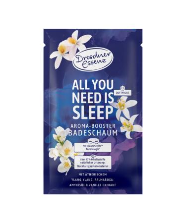 Dresdner Essenz - All you need is sleep bubble bath - Relaxing floral bath with palmarosa oil and West Indian sandalwood oil - Relaxing almond oil and vanilla extract for the