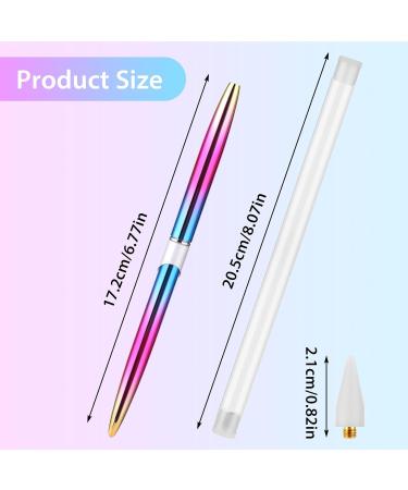 TIESOME Rhinestone Picker Tool with Wax Tip Nail Rhinestone Picker Dotting Wax Pen Nail Dotting Tool Rhinestone Pickup Applicator Tool Gem Picker Tool for DIY Nail Art - Buy Online on GoSupps.com