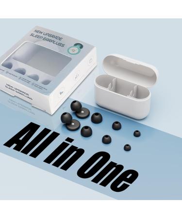 Noise Cancelling Ear Plugs for Sleeping - Reusable & Washable Mini Earplugs with Compact Case - Perfect for Concerts - Black - Buy Online on GoSupps.com
