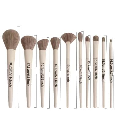 10pc White Makeup Brush Set | Premium Quality & International Shipping - Buy Online on GoSupps.com
