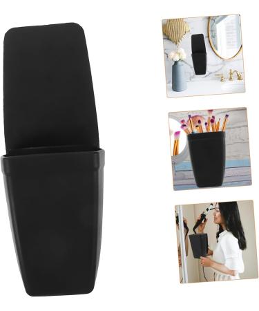 Balacoo Curling Wand Hair Dryer Hot Tool Holder Hair Tool Organizer Bracket Silicone Bucket With Suction Cup 18.00X13.00X5.00CM Black - Buy Online on GoSupps.com