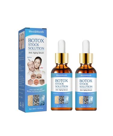 Botox Stock Solution Facial Serum Jennifer Aniston Anti Aging Serum Botox in a Bottle Serum Botox in a Bottle Instant Face Tightening Botox Face Serum (2PCS)