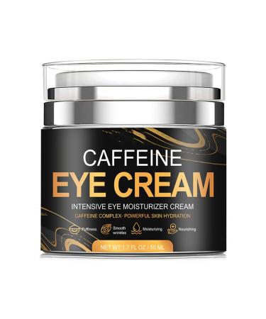 Caffeine Eye Cream for Men Anti Aging Reduces Dark Circles Bags Puffiness Under Eye Cream Face Tightening Eye Lift For All Skin Types 1.7oz