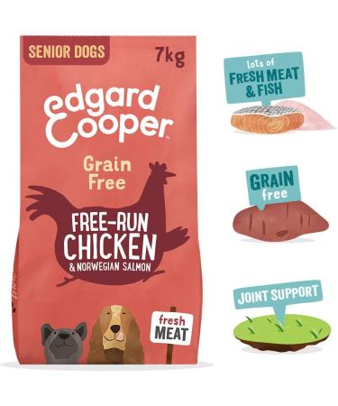 Edgard & Cooper Grain-Free Fresh Meat Dog Food (7kg Senior - Chicken/Salmon) - Buy Online on GoSupps.com