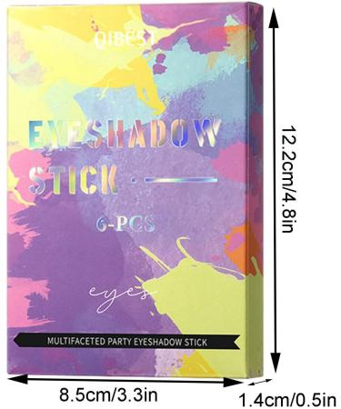 Eyeshadow Sticks Set | Creamy Matte Pearl Eyeshadow Sticks Multi Neutral Colors Smudge-Proof Shadow Stick Long-Lasting Makeup Frifer Group 1 - Buy Online on GoSupps.com