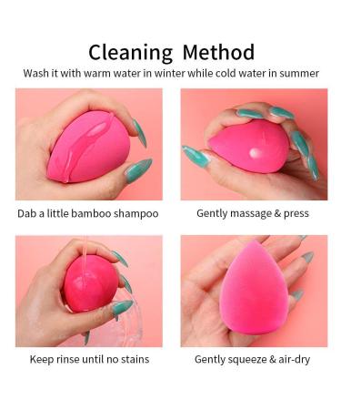 2 Pack Pink Makeup Sponges Set - Revolutionary Foam Technology for Smooth & Flawless Finish - Ideal for Foundations, Liquid Creams, and Powders - Women and Girls - Buy Online on GoSupps.com