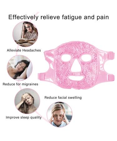 Cooling Gel Facial & Eye Mask - Reusable Hot-Cold Compress for Dark Circles Headaches & Tired Skin | International Shipping - Buy Online on GoSupps.com