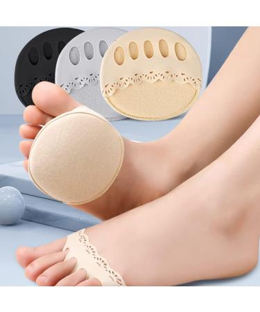 Beaupretty Women's Pumps Toe Topper Liner Socks - 3 Pairs Invisible Half Socks for High Heels & Sandals - Buy Online on GoSupps.com