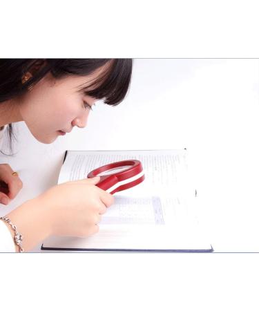 Magnifiers Magnifying Glass Engineering Plastic Optical Glass with Light Led Aa Battery USB Charging Handheld HD 6X Foldable Portable Old People Read Repair Desktop Magnifier Table - Buy Online on GoSupps.com